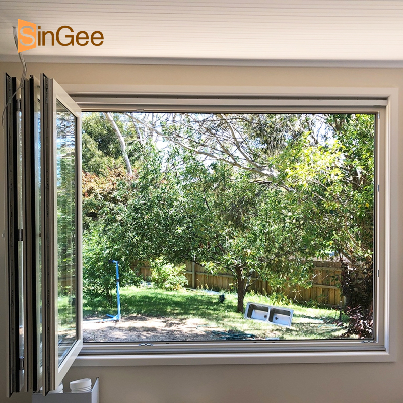 Customized Villa Kitchen Sound Insulation Horizontal Folding Window